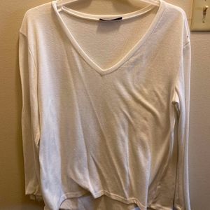 White Long Sleeve Flowing Top